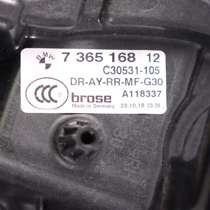 фото №12, Bmw g30 g31 f90 m5 механізм podośnik регулятор скла задній праві 7365168