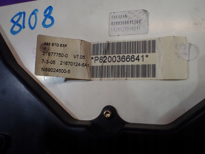 фото №5, Renault thalia i 99-08 1.4 98km спідометр  прилади 8200366641 306532km