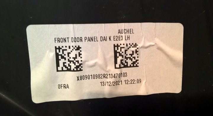 фото №11, Nissan townstar kangoo iii 2021- боковина оббивка двері лівий перед оригінальний номер