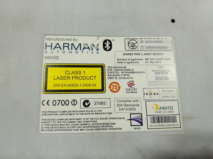 фото №12, Audi a6 c7 навігація зчитувач радіо mmi 4g0035666c