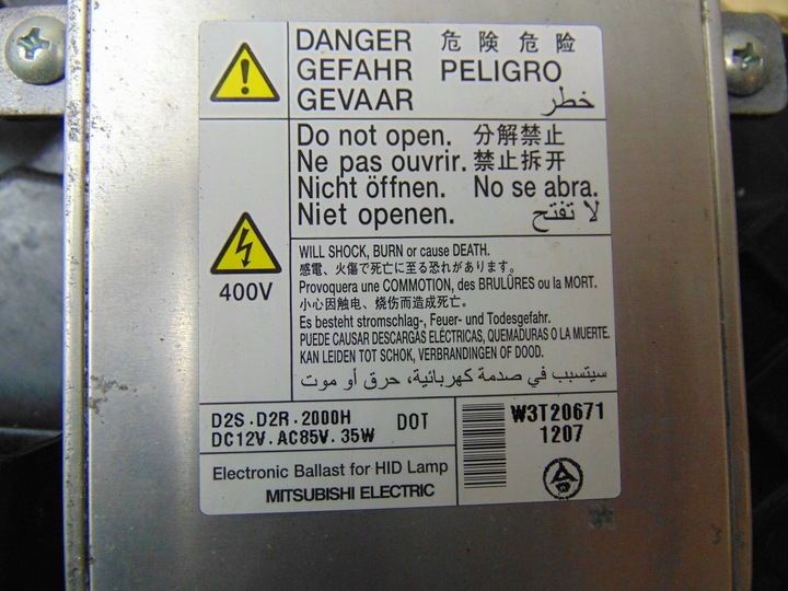 фото №15, Лампа левая перед ксенон mazda 5 ii cw 2010-