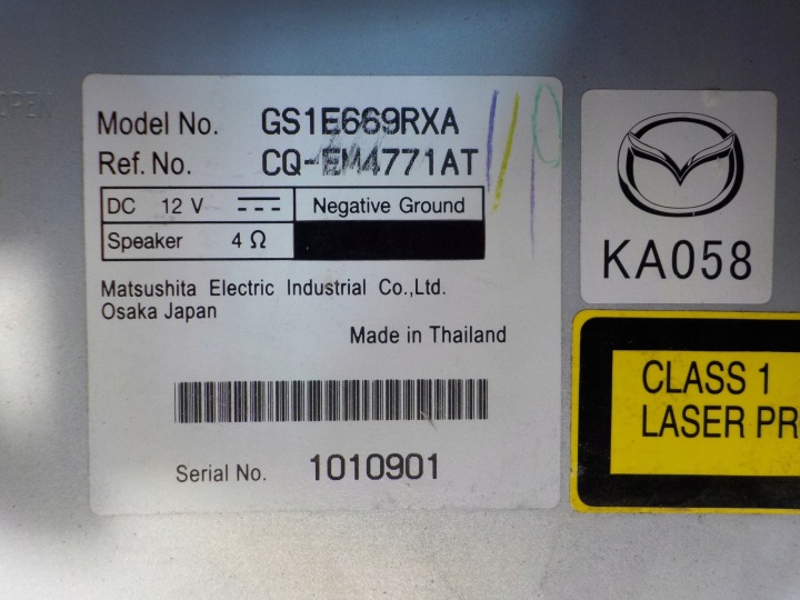 фото №10, Mazda 6 2008r sedan 2.0b автомагнітола (радіоприймач, магнітола в машину) gs1e669rxa