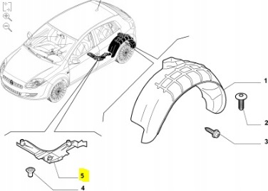 фото №8, Защита шасси левое зад fiat stilo bravo oem номер 46769125