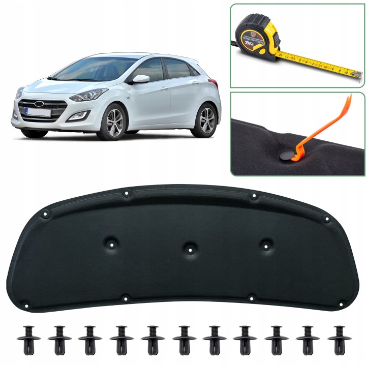 фото №10, Oem номер kia hyundai шумоізоляція капота hyundai i30 ii 11-