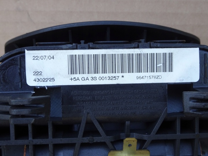 фото №9, Citroen c4 i подушка водителя подушка безопасности 96471578zd