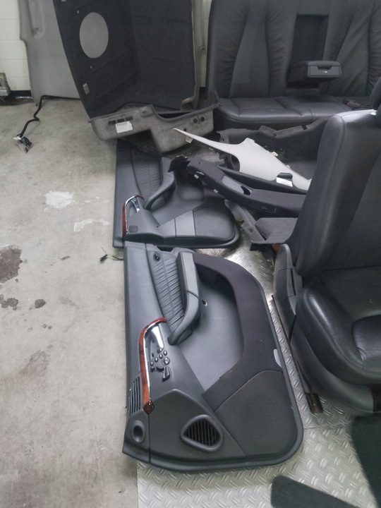 фото №12, Mercedes w220 рестайлинг 02- сиденья обивка обшивки средство комплект