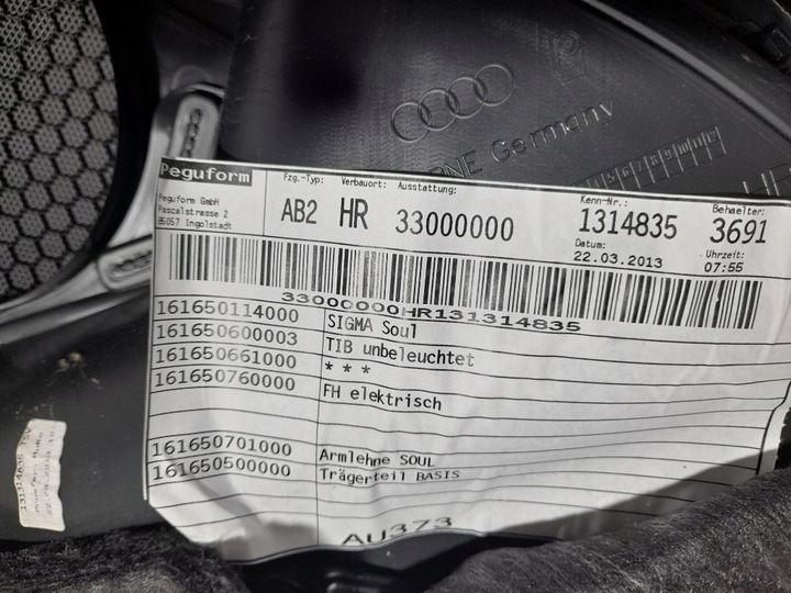 фото №15, Audi a3 8v sportback боковина дверь правые зад обивка чёрная супер состояние