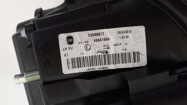 фото №11, Лампа ліва перед передня ксенон fiat 500