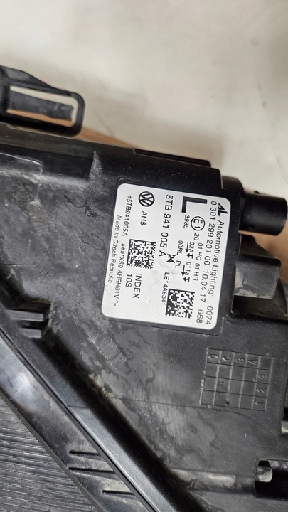 фото №13, Лампа левая перед vw touran ii обычная 5tb941005a