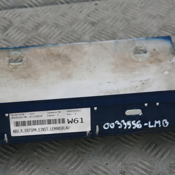 фото №9, Bmw e87 накладка планка порог правые м-пакет