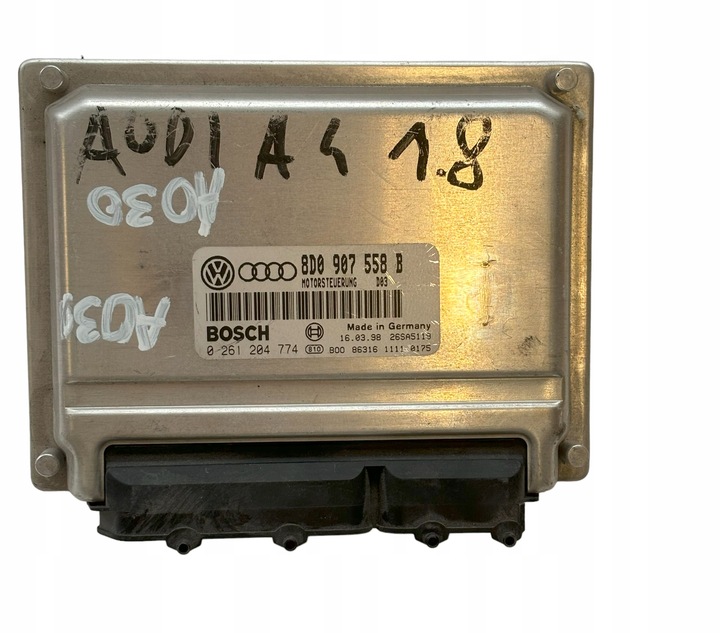 фото №1, Комп'ютер блок керування двигуна audi a4 1.8 8d0907558b 0261204774