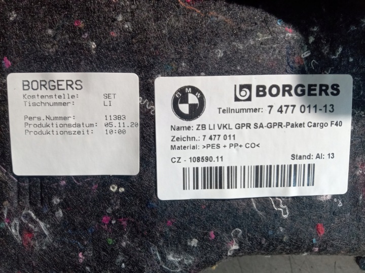 фото №5, Bmw 1 f40 карта оббивка багажника ліва 7477011
