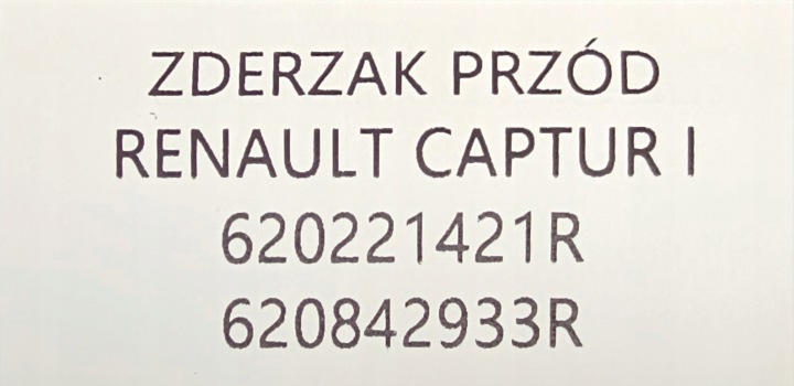 фото №11, Новый оригинальная запчасть бампер перед renault captur i 2013-2017 - 620221421r