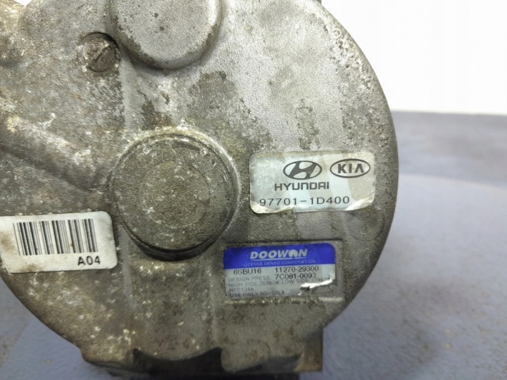 фото №4, Kia carens iii 2.0 crdi d4ea компресор кондиціонера 97701-1d400