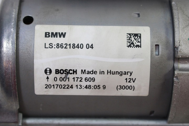 фото №8, Bmw 6 gran tourer g32 стартер bosch 8621840 jv61 540xia ll 250 kw 340 ps
