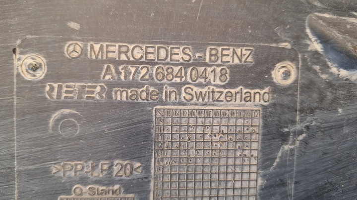 фото №8, Защита шасси левая a1726840418 mercedes slk r172 w172