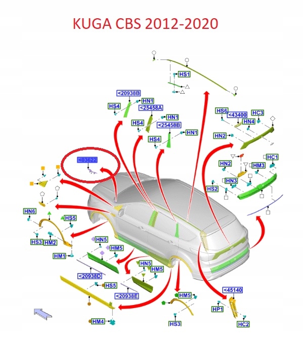 фото №13, Планка скла передній права ford kuga mk2 2018-
