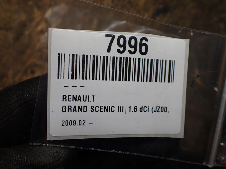 фото №8, Труба інтеркулер renault grand scenic iii 11r 1.6 dci 165761844r 7996