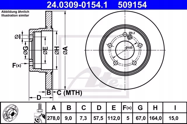 фото №2, Диск ham.tyl power disc merc. c w204 ate
