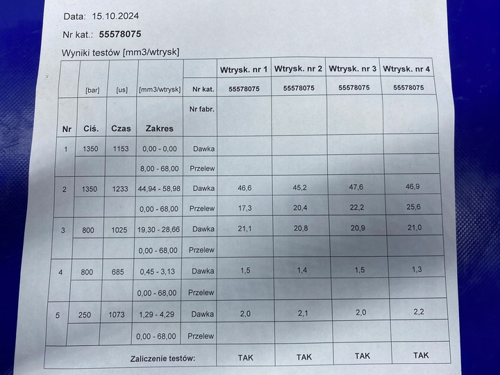 фото №9, Инжектор форсунка astra k mokka 1.6 cdti lwv 55578075 sprawdzane комплект