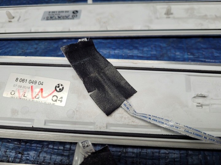 фото №11, Планки порогові накладки led bmw g12 individual комплект