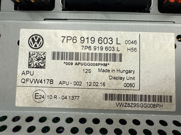 фото №12, 2016 volkswagen touareg ii дисплей 7p6919603