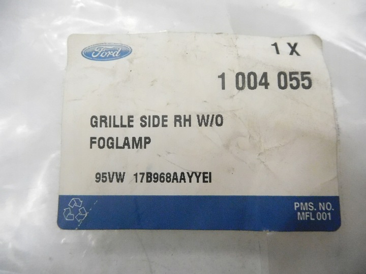 фото №8, Решітка бампера правий перед ford galaxy 95-00 оригінальний номер 1004055
