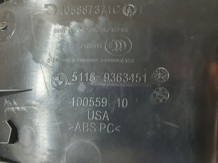 фото №5, Бардачок пассажира barek bmw x3 g01 9363451