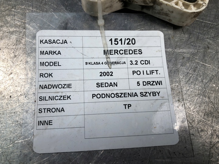 фото №8, Двигунчик скла tp mercedes w220 991892100