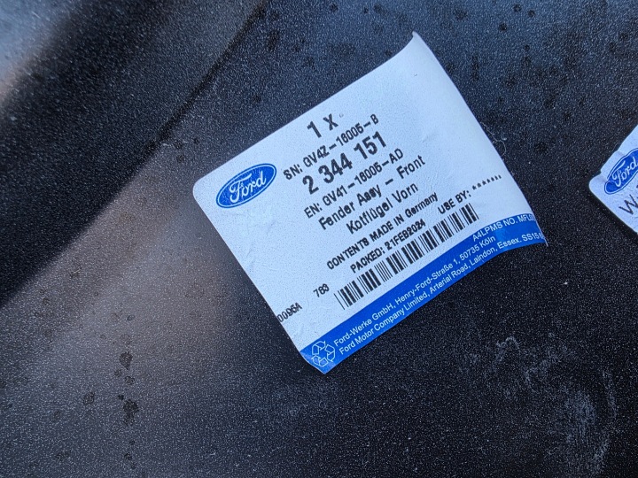 фото №9, Крыло перед передний правое ford kuga mk2 рестайлинг gv41-16005-ad + молдинг