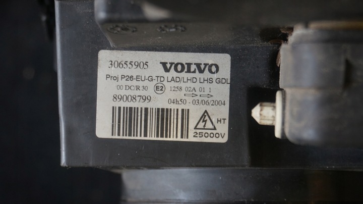 фото №9, Volvo s60 i v70 ii xc70 01- лампа права ліва передня ксенон перетворювач eu