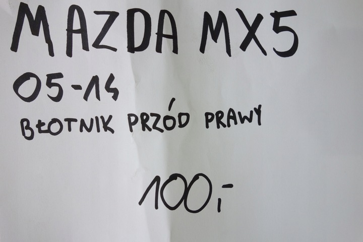 фото №6, Крыло перед правый mazda mx5 05-14