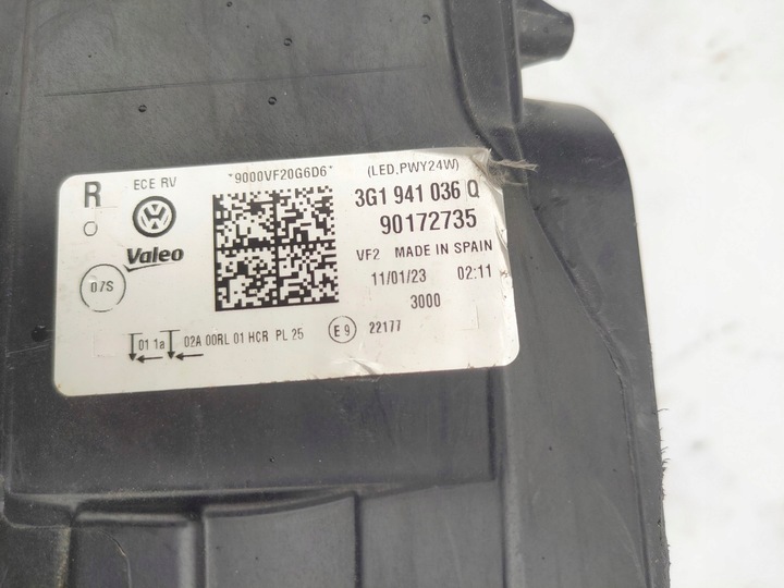 фото №8, Passat b8 лампа перед правая передняя led 3g1941036q рестайлинг полный led 3g1 отправка