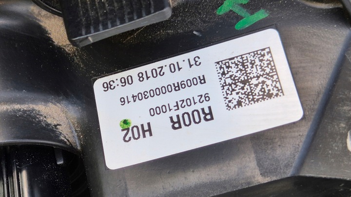 фото №15, Лампа фара правый перед kia sportage iv 2015- оригинальный номер 92102-f1000 красивая оригинал