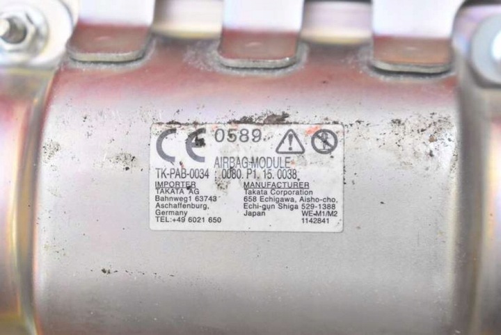 фото №10, Подушка безпеки повітряна подушка пасажира eu 77850-swa-g812-m honda crv iii 06-09