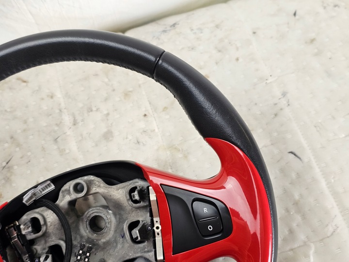 фото №6, Кермо мультифункція renault clio iv шкіра червона r1203