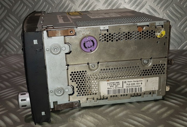 фото №12, Vw touareg 7l радіо навігація навігація cd монітор навігація з код 7l6035191b
