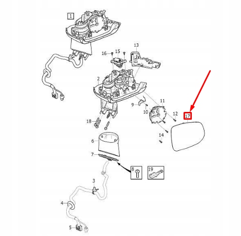 фото №6, Volvo s90 mk2 стекло зеркало передней правого rhd 31395541 оригинальные