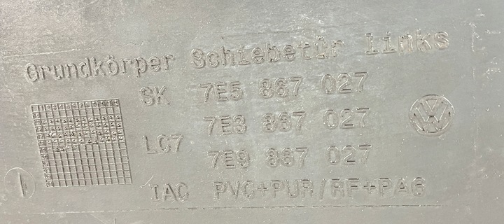 фото №8, Vw t6 боковина двері лівий зад ролета 7e5867027