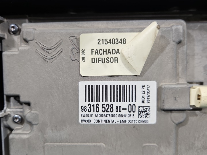 фото №8, Дисплей citroen c4 grand picasso ii 13-22 9831652880 монітор
