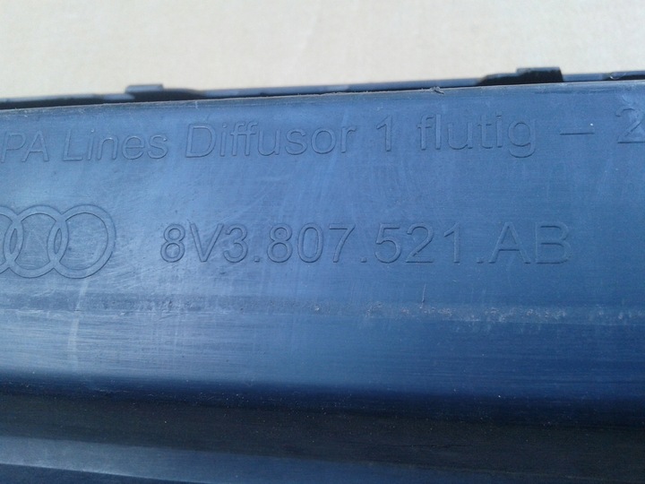 фото №10, Диффузор спойлер накладка бампера зад audi a3 8v 2013- 8v3807521ab