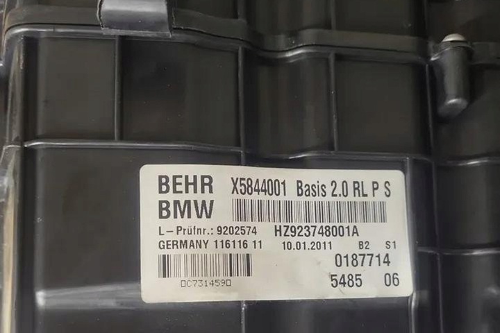 фото №8, Отопитель bmw 5 f10 9202574 2.0l дизель 135kw 2012