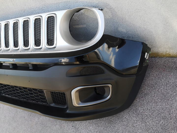 фото №9, Jeep renegade 14-18 2014-2018 бампер перед переднє колір чорний оригінал