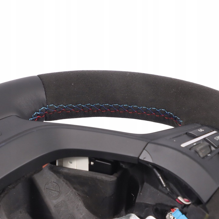 фото №11, Bmw f25 f26 кермо m sport набір нова чорна шкіра алькантара пелюстки