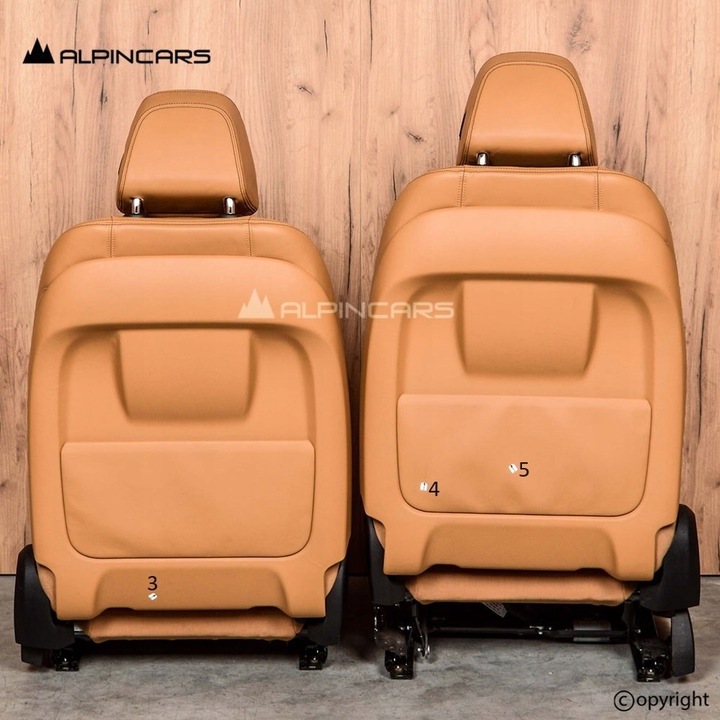 фото №5, Bmw g30 обивка сиденья средство individual caramel