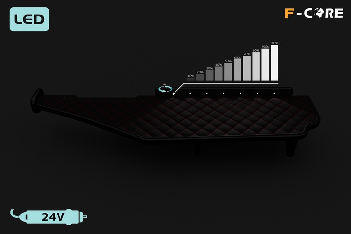 фото №5, Полка tir mercedes actros mp 4 11-19 эко-кожа led