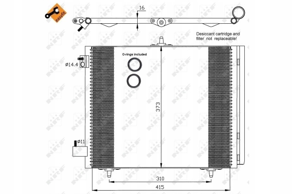 фото №10, Радіаторів клімат. citroen nrf 35405 конденсатор, кондиціонер