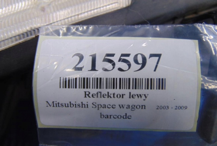 фото №8, Mitsubishi space wagon фара лівий