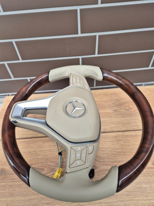 фото №14, Комплектна дерев'яна кермо mercedes cls w218 e w212 w204 glk sl ml w166