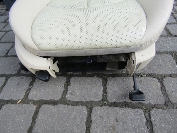 фото №10, 3 mercedes w211 02-06 сидіння праві пасажира європа шкіра кремовий